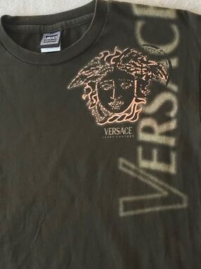 VERSACE t shirt foil Medusa